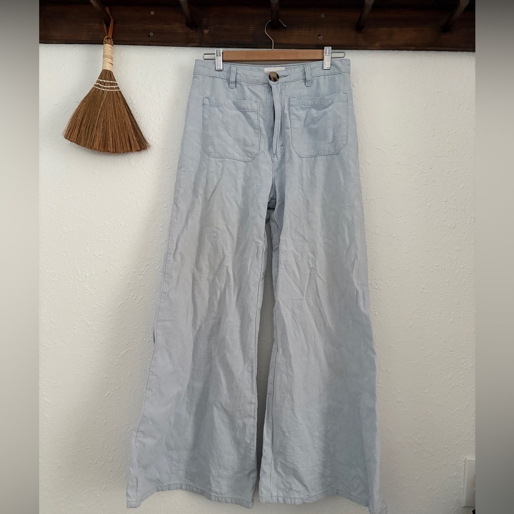 Rolla’s Light Blue High Waisted Flared Pants